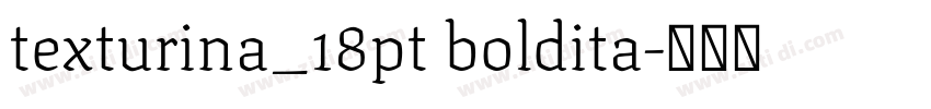 texturina_18pt boldita字体转换